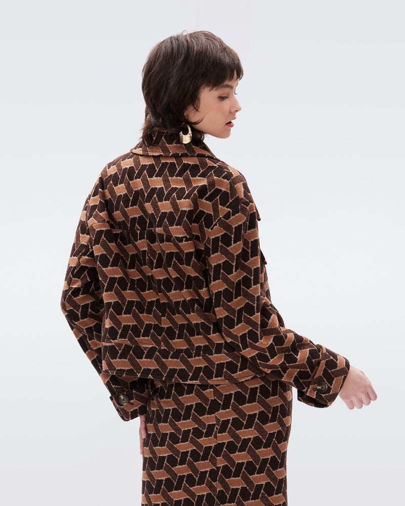 Dixon Knit Jacquard Coat