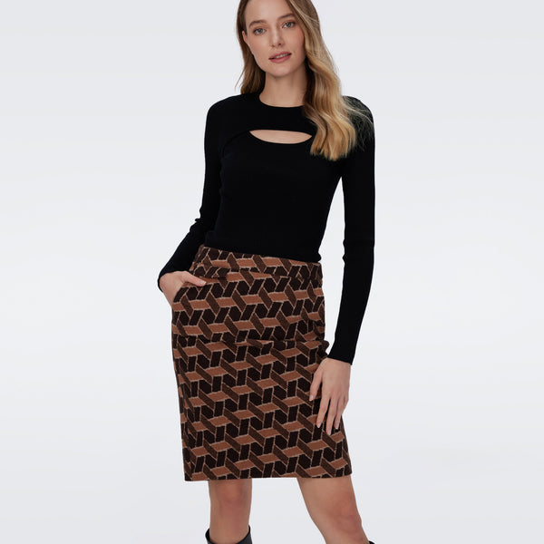 Ethel Knit Jacquard Skirt – Diane von Furstenberg EU