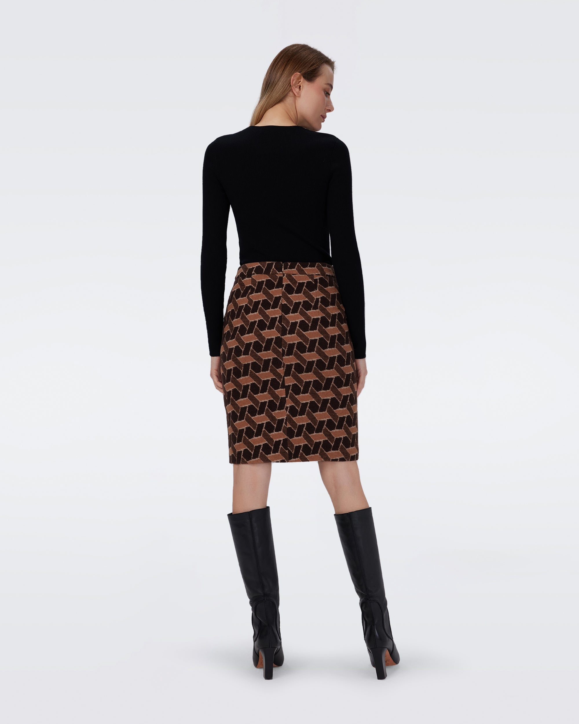 Ethel Knit Jacquard Skirt – Diane von Furstenberg EU