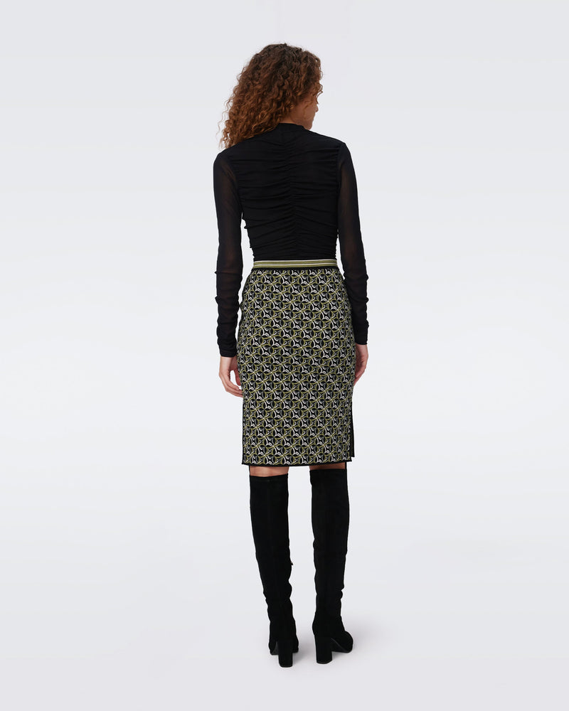 Hazel Knit Jacquard Skirt