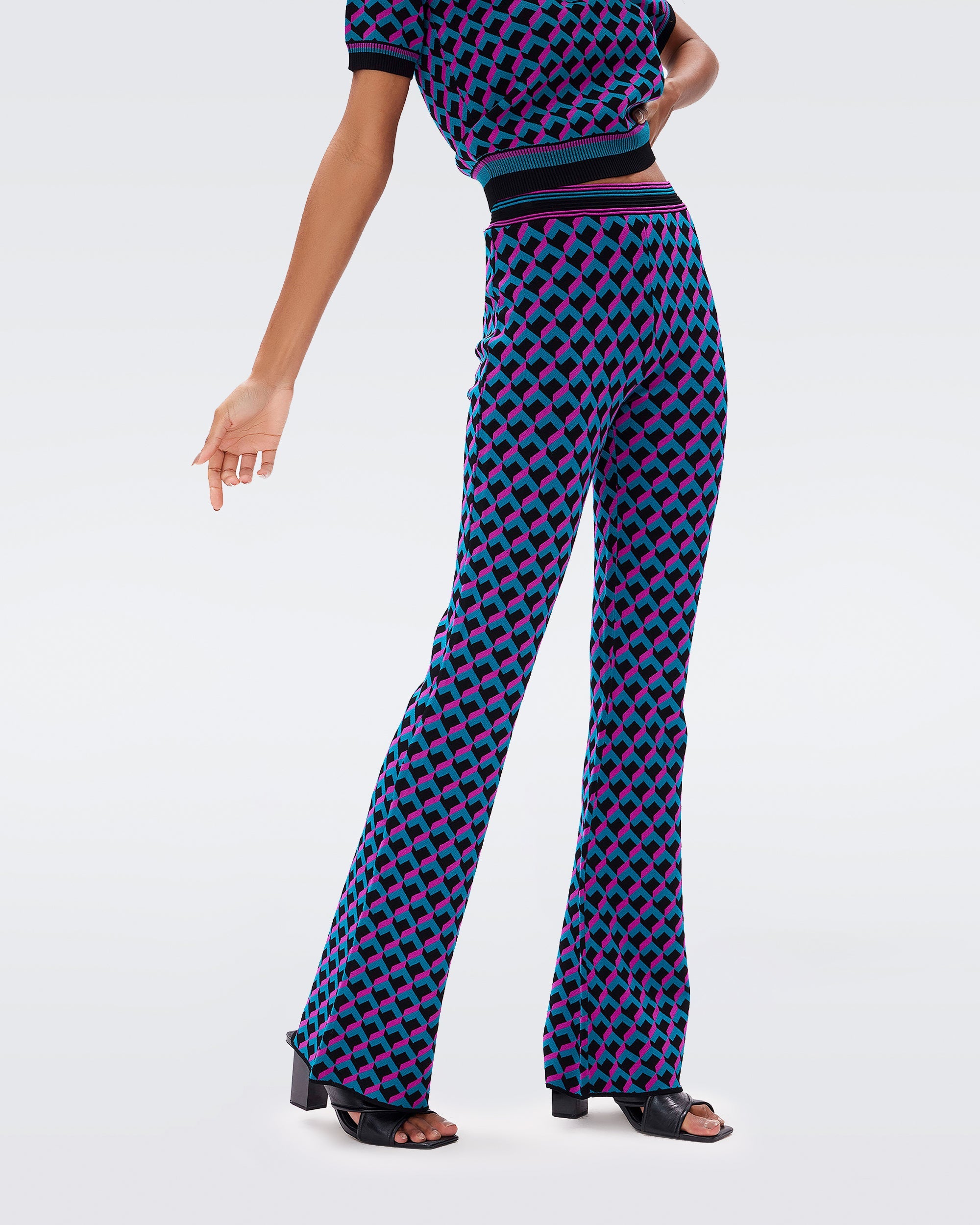 Hatti Jacquard Knit Pants – Diane von Furstenberg EU