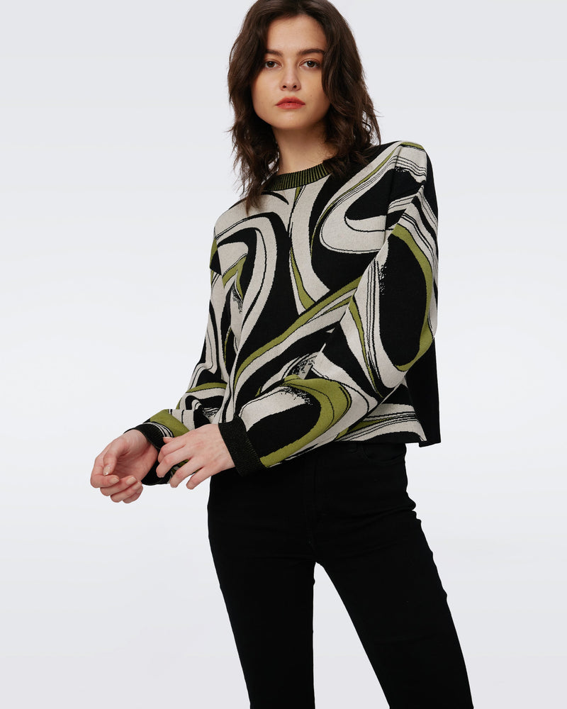 Tierna Knit Jacquard Sweater